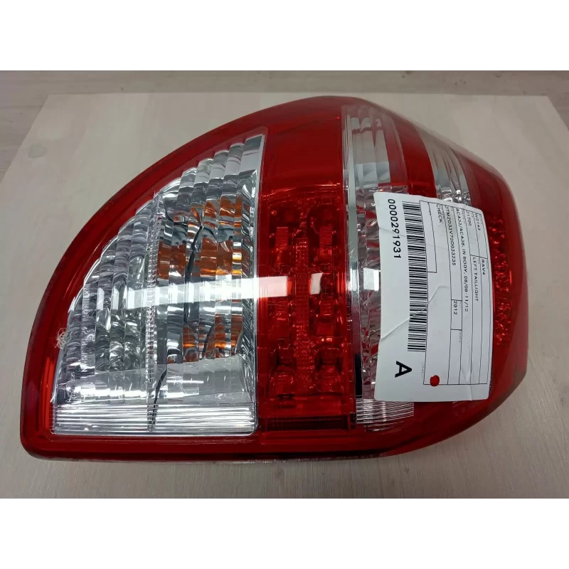 TOYOTA RAV4 LEFT TAILLIGHT ACA33/ACA38, IN BODY, 08/08-11/12 2012